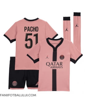 Paris Saint-Germain Willian Pacho #51 Echipament de Fotbal Replică 2024-25 Copii Treilea (+ Șorturi)